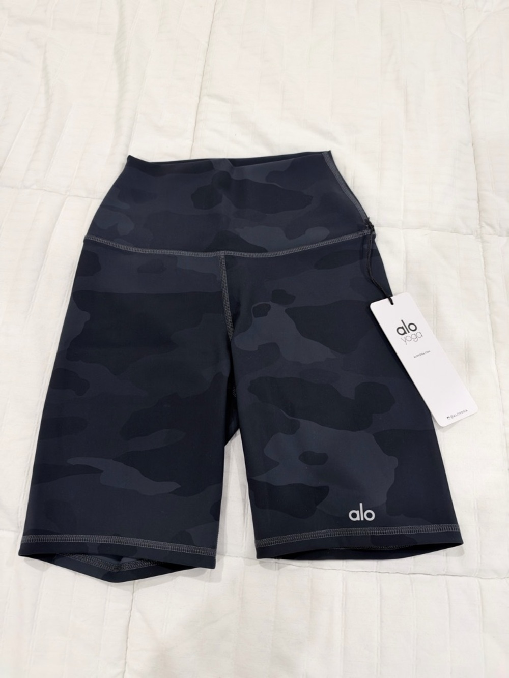 ALO Yoga High-Waist Camo Bike Shorts